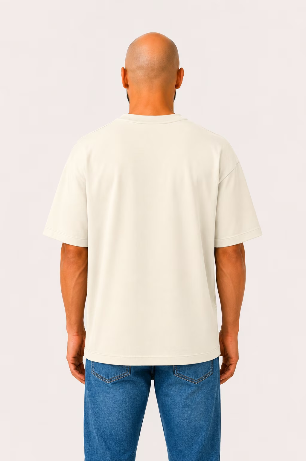 T-shirt Effet Sweat — Porté dos