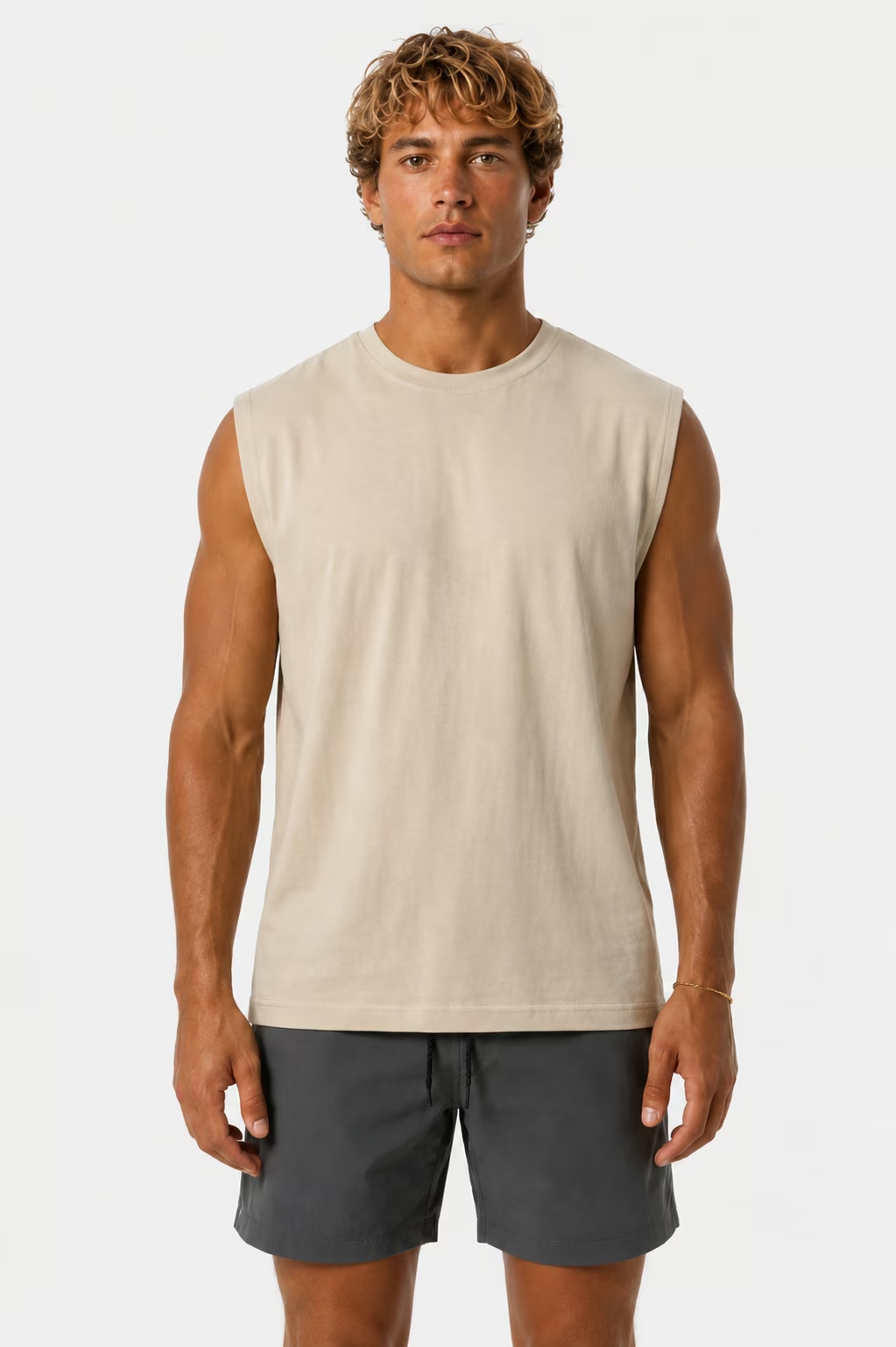 T-shirt Sans Manches — Porté face